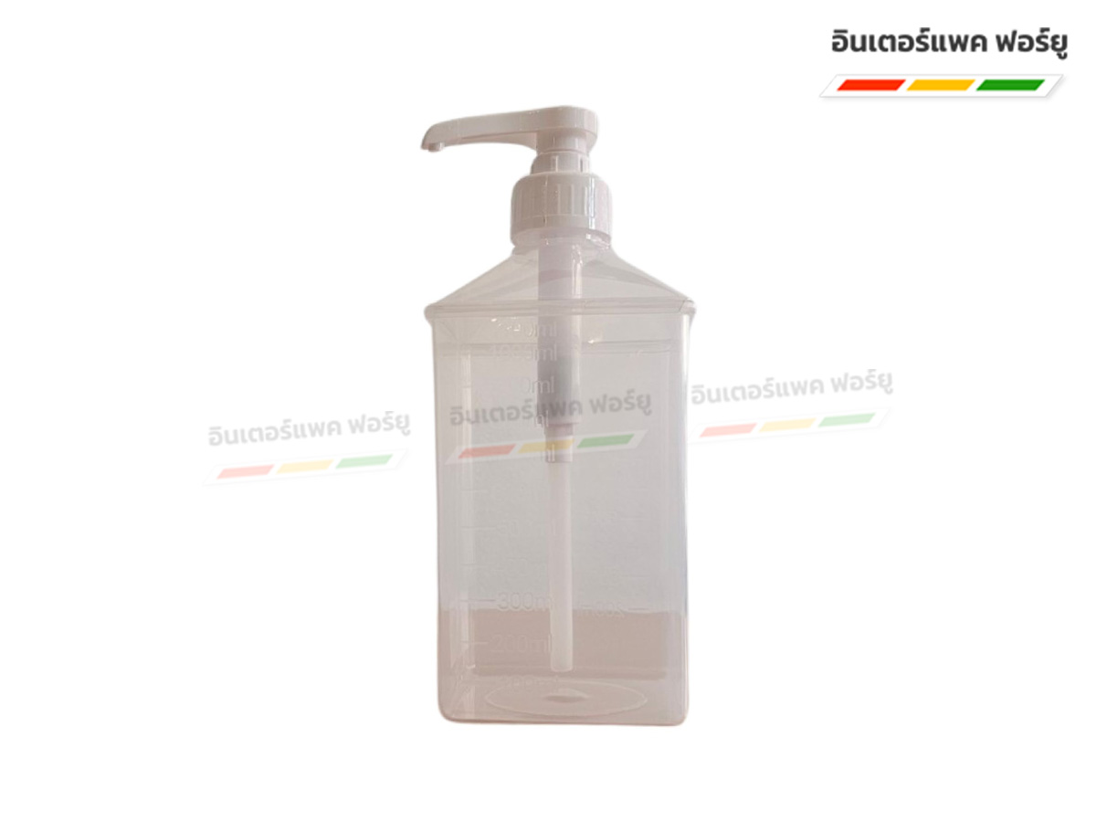 ขวดพลาสติกใส่น้ำเชื่อม 1100 ml + หัวปั๊ม หนา